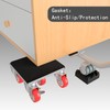 MYUEA Furniture Dolly,Furniture Movers with 5 Wheels,Carbon Steel Panel Heavy