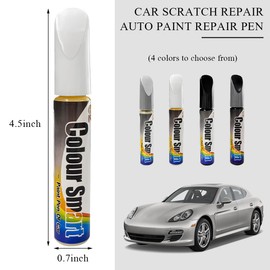 povtii Car Touch Up Paint Fill Paint Pen, Auto Remover Scratch Paint Pen, Quick & Easy Solution to Repair Minor Automotive Scratches Touch Up Paint Pen, Universal Car Accessories (White)