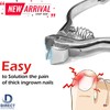 INSTUMAX® Toenail Clippers for Thick Ingrown Toe Nails Heavy Duty Precision Finger Nail