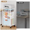 Marbrasse Rolling File Cart with 4 Storage Drawers, Mobile File