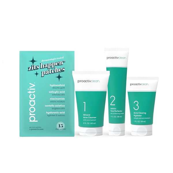 Proactiv Clean 3 Step Acne Routine w/ Pimple Patches- Sulfur