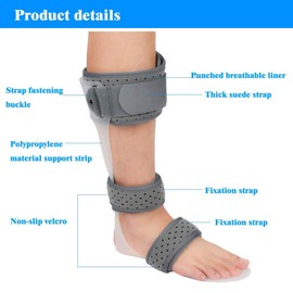 Furlove AFO Drop Foot Brace Medical Ankle Foot Orthosis Support Foot Drop Postural Correction Brace (Right/L)