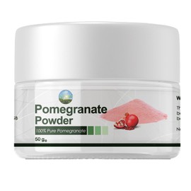 NPOW Pure & Natural Pomegranate Powder, Superfood Powder - Fruit Powder for Rich & Vibrant Smoothies, Shakes, Juices, Baking - Free from Artifical Flavour & Preservatives - 50g