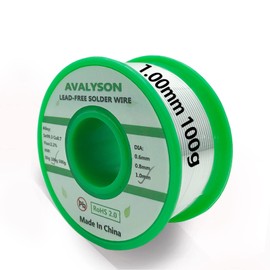Lead Free Solder Wire With Rosin Core for Electrical Soldering,Sn99.3 Cu0.7 Flux2.2%,[1.0mm,100g] High-quality Soldering Wire,lead-free Solder Wire[0.039In,3.5oz]