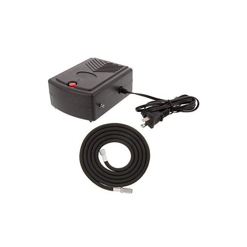 12-Volt DC Mini Air Brush Compressor w/Direct Plug-in 110-AC Adapter