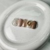 Beige Terrazzo Chunk Nails - None / 베이지 테라조 덩어리