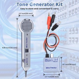 Bestechy Tone Generator Kit, 200EP High Accuracy Tone Generator and Probe Kit with Inductive Amplifier, Cable Toner Generator Detector Tester, Circuit Tracer Wire Tracer for Network Cables Collation
