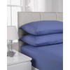 Hamilton McBride 68 Pick Polycotton French Blue Pillowcase Pair