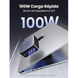 UGREEN Nexode X5 100W Cargador 5 Puertos 4 USB C y USB A GAN