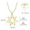 Sofia Milani - Women's Necklace 925 Silver - Sun Pendant,