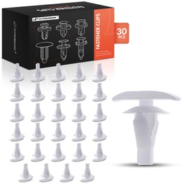 A-Premium 30PCS Nylon Retainer Clip Fasteners Compatible with Toyota RAV4 2009-2011, Corolla 2005-2011, Tundra 2004-2011, Avalon 1995-2011, Yaris 2008-2011, Hiace & Lexus ES300 - For 6mm Hole