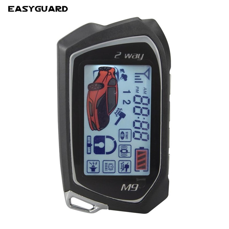EASYGUARD EC207-M9 2 Way Car Alarm System with 1.73'' LCD