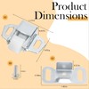 2 Pack Mailbox Replacement Roller Catch Assembly Including Screws Roller