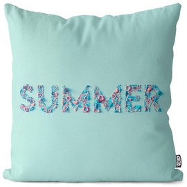 VOID Summer Pool Party Türkis Kissenbezug Kissenhülle Polyester Ostern Outdoor Garten Kissen Deko, Kissen Größe:50 x 50 cm