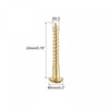 sourcing map Wood Screws M2.5 x 20 mm Slotted Round
