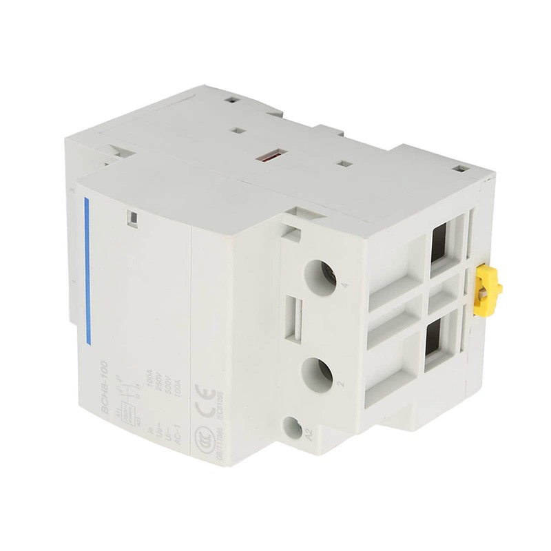 Oumefar Electrical AC Contactor, Ultra-Silent Modular Contactor 100A 2 Pole
