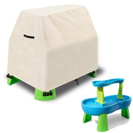 Aacabo Kids Water Table Cover Fit Rain Showers Splash Pond Water Table,Waterproof Dust Proof Anti-UV Outdoor Toys Cover-Cover only