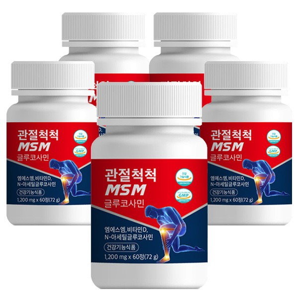 [Chamgoods] Joint Cheok MSM Glucosamine 60 tablets, 5 boxes //