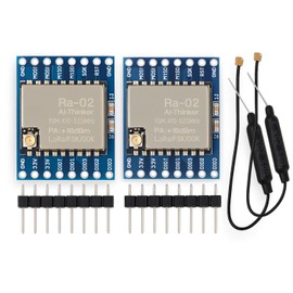 diybits 2pcs SX1278 LoRa Module, Wireless Spread Spectrum Transmission Socket, 433MHz 15KM SX1278 RA-02 Spread Spectrum Wireless Module Spread Spectrum Modulation Module SmartHome IOT (2)