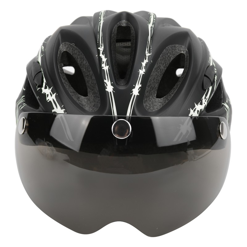 Magnetic Suction Protective Helmet with Goggles/Light for Mountain Bike Road