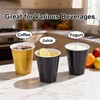 12 oz Disposable Plastic Cups – Black & Gold 2-Color