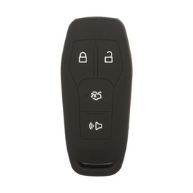 SEGADEN Silicone Cover Protector Case Holder Skin Jacket Compatible with Ford Mustang Fusion Explorer F-150 Edge 4 Button Smart Remote Key Fob CV2716 Dark Jungle Green