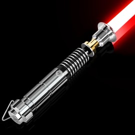 Smooth Swing Luke Lightsaber, 16 RGB Colors Change Dueling Light Saber with Motion Control & 16 Sounds Fonts, Premium Metal Hilt Lightsaber for Adults Teens, USB-C Recharge