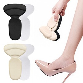 Heel Pad Protector Set (2 Pcs) - Anti-Slip & Blister Prevention Beige 4ea