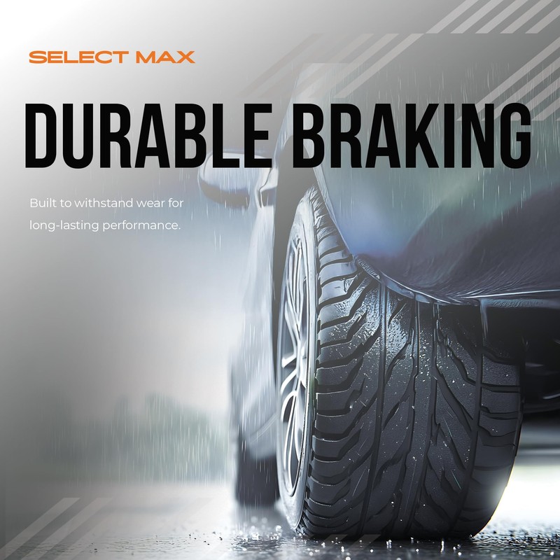 Max Advanced Brakes Rear Brake Pad Compatible With 2014 2015