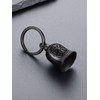 Bandmax Keyring Motorcycle Bell Stainless Steel Motorcycle Bell Keyring Viking