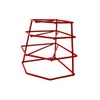 Delfinware Plate Stacker, Metal, Red, 31 x 25 x 31