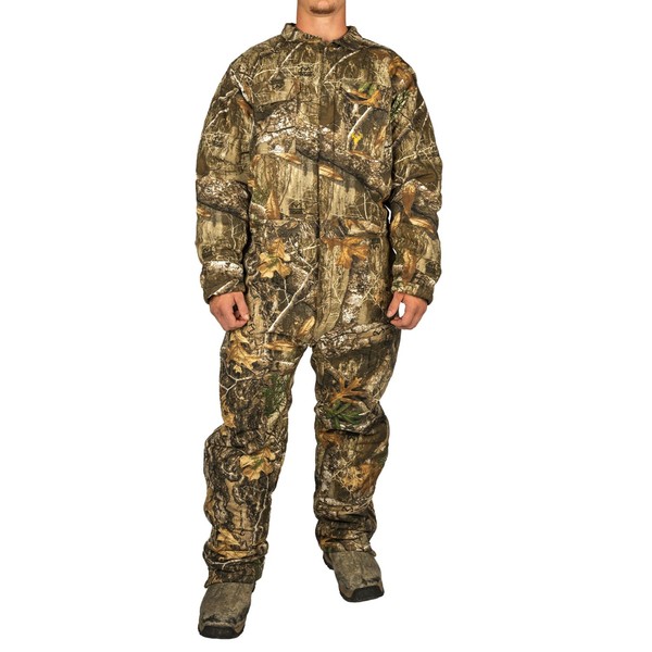 HOT SHOT Men’s Insulated Twill Camo Hunting Coverall – Insulated