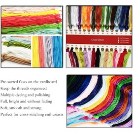 YEESAM ART Cross Stitch Set Pre-Printed Adults Beginners Children Fox and Butterfly 11K 36 x 36 cm DIY Cross Stitch Tickpacks Pre-Printed Embroidery Set