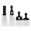 Healeved Professional Hair Styling Tool Set 4 Pcs Metal Afro