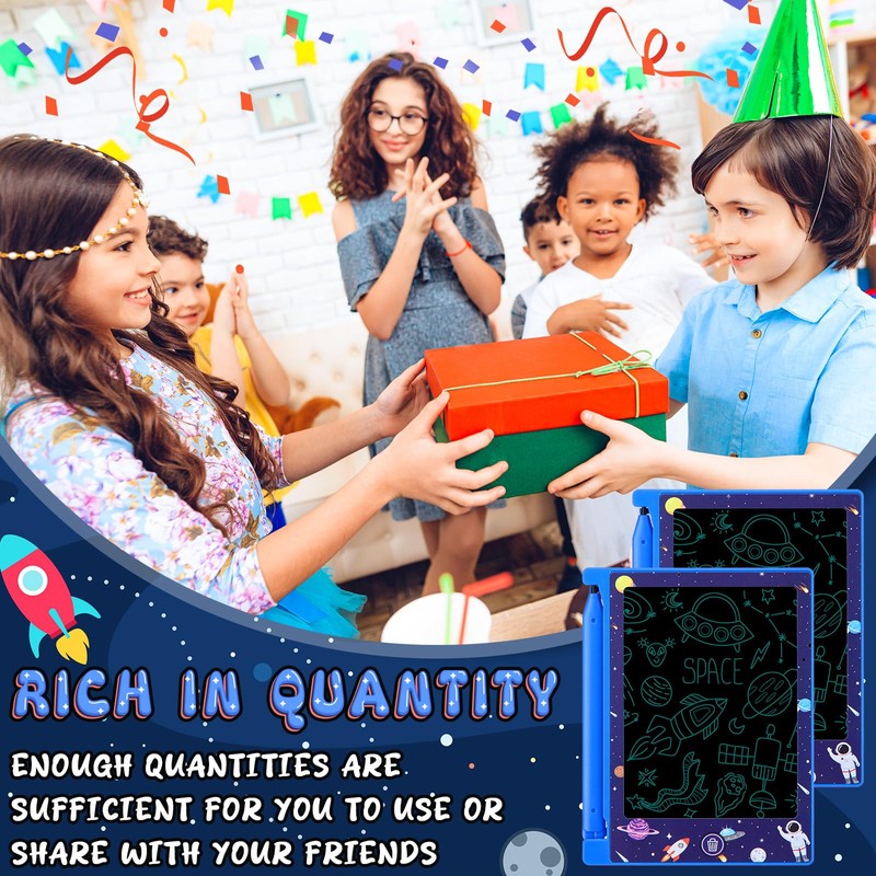 Nezyo 12 Pack Space Party Favors Mini LCD Writing Tablet