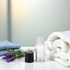 Juroicessry 2Pcs Black 30ML Clear Empty Glass Essential Oil Roller