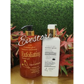 easy glow Golden Glow Body Milk 500ml Natural Fairness Active Whitening Lotion + Shower Ge