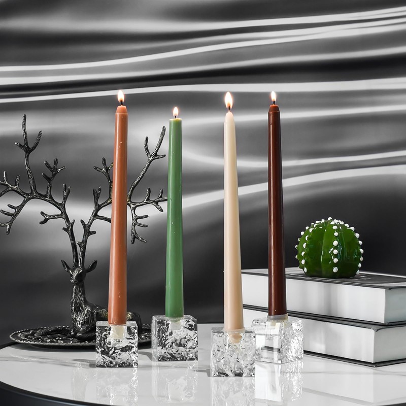Kitcom Crystal Tea Light Candle Holders Pack of 4 for