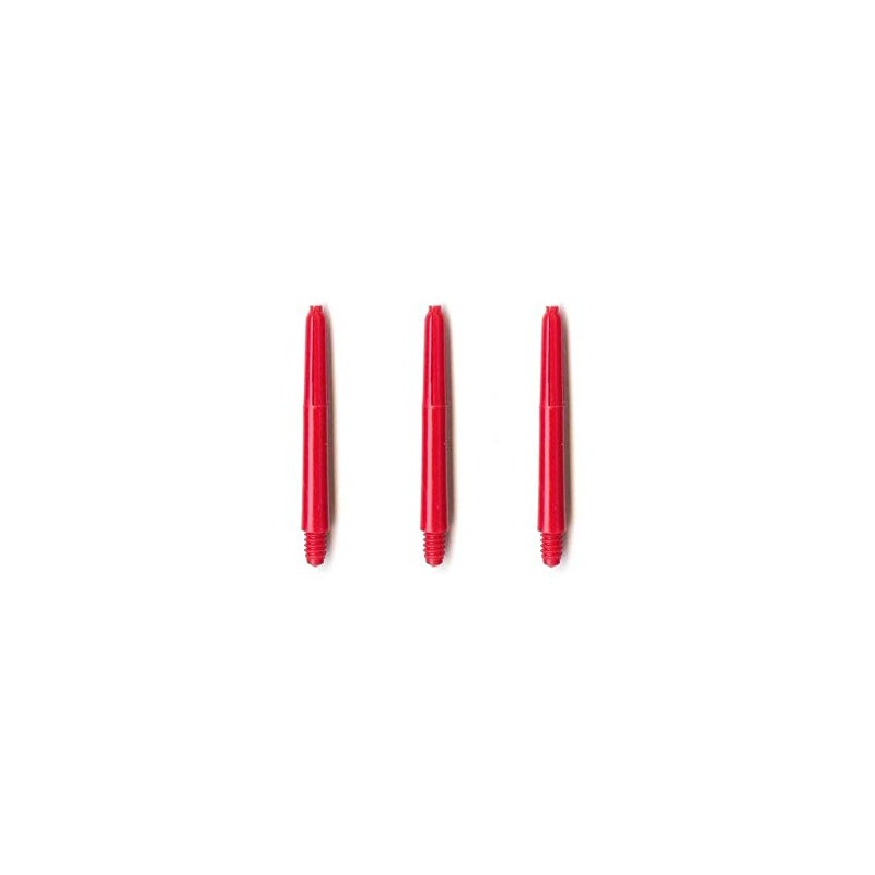 Designa Nylon Shafts, Durable Stems, Short 35mm, Red (3 Sets)
