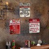 JACKGOLD Tin Bar Sign - Men, No Shirt, No Service