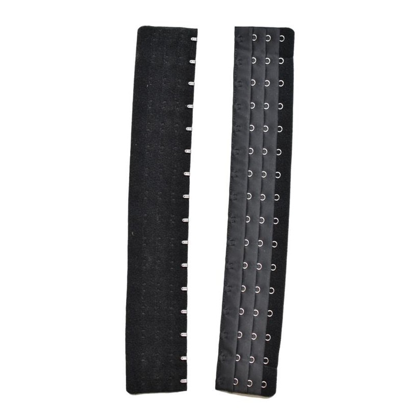 2pcs Corset Extender Waist Extender Black Color (16 hooks)