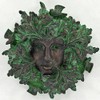 Fiesta Studios Green Spirit Dark Greenman Decorative Garden Wall Plaque.