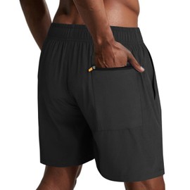 Danfiki Mens Swim Shorts Trunks Waterproof Quick Dry Beach Shorts Surfing Shorts with Mesh Lining Gradient Color