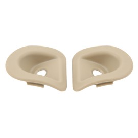 2 Pcs Door Lock Knob Grommet 7R3Z 63220A51 AC Left Driver Door Trim Panel Bezels Replacement for Ford Mustang 2006‑2014 Beige