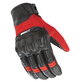 Joe Rocket Men's Phoenix 5.1 Hybrid Motorcycle Glove (Red/Black, X-Large)