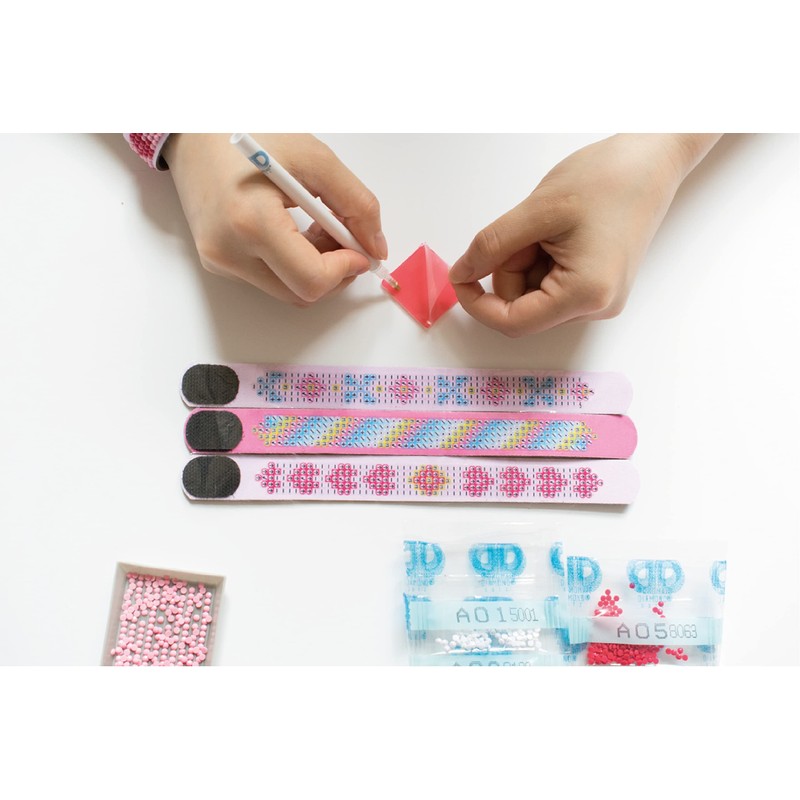 DIAMOND DOTZ Bracelets, Assorted Pinks 3/Pkg, One Size