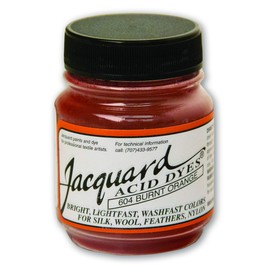 Jacquard Acid Dye - Burnt Orange - 1/2 Oz Net Wt - Acid Dye for Wool - Silk - Feathers - and Nylons - Brilliant Colorfast and Highly Concentrated