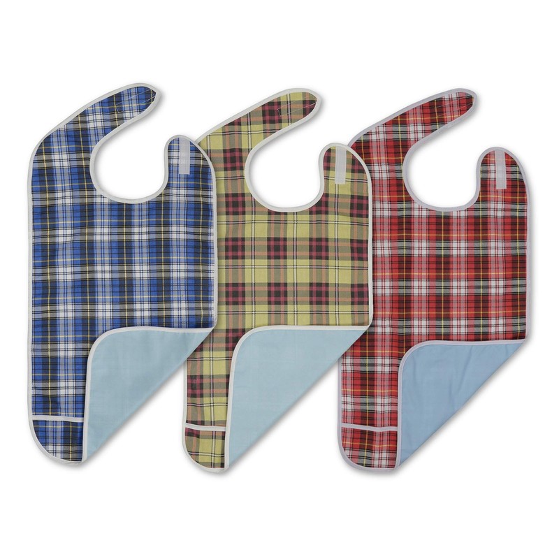 Modaliv 3-Pack Premium Adult Bibs – Waterproof, Reusable Clothing Protector