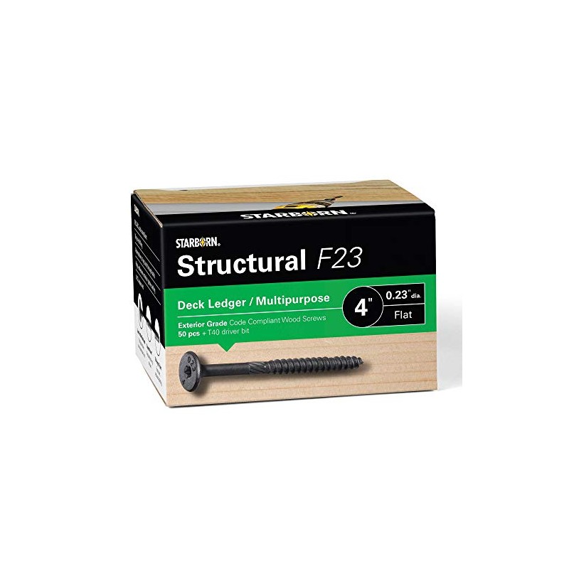 Starborn Structural XF23CT400 F23 Deck Ledger/Multipurpose Flat Head Wood Screw