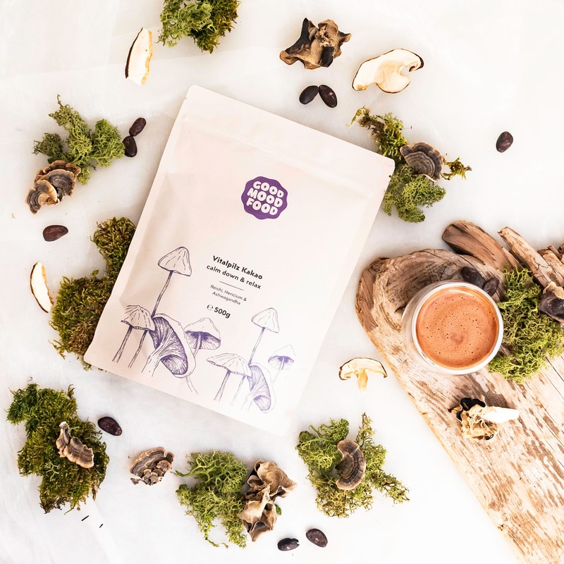 Goodmoodfood Organic Vital Mushroom Raw Cocoa Calm Down & Relax